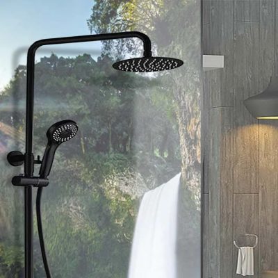 Fond-de-douche-salle-de-bain-verre-imprimé-motif-cascade-Miroiteries-Dubrulle