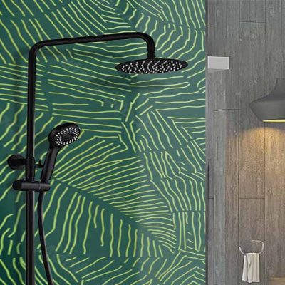 Fond-de-douche-salle-de-bain-verre-imprimé-motif-jungle-Miroiteries-Dubrulle