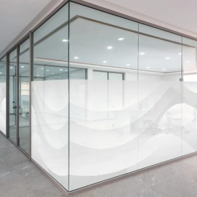 paroi-verre-imprimé-dépoli-isolation-aménagement-bureau-Miroiteries-Dubrulle